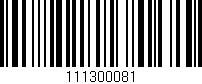 Código de barras (EAN, GTIN, SKU, ISBN): '111300081'