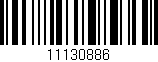 Código de barras (EAN, GTIN, SKU, ISBN): '11130886'