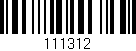 Código de barras (EAN, GTIN, SKU, ISBN): '111312'
