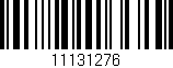 Código de barras (EAN, GTIN, SKU, ISBN): '11131276'
