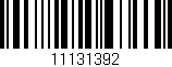 Código de barras (EAN, GTIN, SKU, ISBN): '11131392'