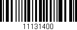 Código de barras (EAN, GTIN, SKU, ISBN): '11131400'