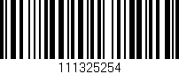 Código de barras (EAN, GTIN, SKU, ISBN): '111325254'