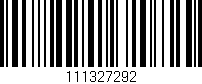 Código de barras (EAN, GTIN, SKU, ISBN): '111327292'