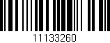Código de barras (EAN, GTIN, SKU, ISBN): '11133260'
