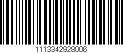 Código de barras (EAN, GTIN, SKU, ISBN): '1113342928006'