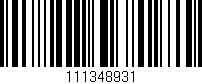 Código de barras (EAN, GTIN, SKU, ISBN): '111348931'
