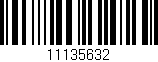 Código de barras (EAN, GTIN, SKU, ISBN): '11135632'
