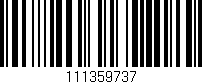 Código de barras (EAN, GTIN, SKU, ISBN): '111359737'