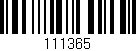 Código de barras (EAN, GTIN, SKU, ISBN): '111365'