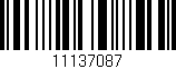 Código de barras (EAN, GTIN, SKU, ISBN): '11137087'