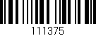 Código de barras (EAN, GTIN, SKU, ISBN): '111375'
