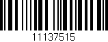 Código de barras (EAN, GTIN, SKU, ISBN): '11137515'