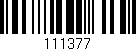 Código de barras (EAN, GTIN, SKU, ISBN): '111377'