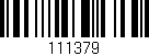 Código de barras (EAN, GTIN, SKU, ISBN): '111379'