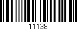 Código de barras (EAN, GTIN, SKU, ISBN): '11138'