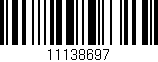 Código de barras (EAN, GTIN, SKU, ISBN): '11138697'