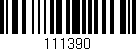 Código de barras (EAN, GTIN, SKU, ISBN): '111390'