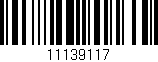 Código de barras (EAN, GTIN, SKU, ISBN): '11139117'
