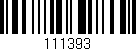 Código de barras (EAN, GTIN, SKU, ISBN): '111393'