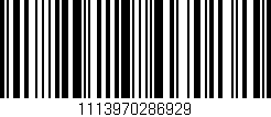 Código de barras (EAN, GTIN, SKU, ISBN): '1113970286929'