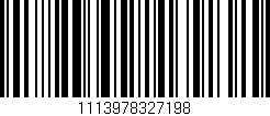 Código de barras (EAN, GTIN, SKU, ISBN): '1113978327198'