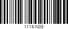 Código de barras (EAN, GTIN, SKU, ISBN): '1114-N09'