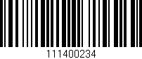 Código de barras (EAN, GTIN, SKU, ISBN): '111400234'