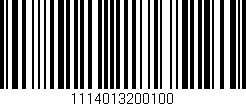 Código de barras (EAN, GTIN, SKU, ISBN): '1114013200100'