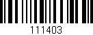 Código de barras (EAN, GTIN, SKU, ISBN): '111403'