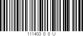 Código de barras (EAN, GTIN, SKU, ISBN): '111403_0_0_U'