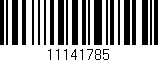 Código de barras (EAN, GTIN, SKU, ISBN): '11141785'