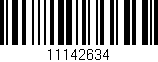 Código de barras (EAN, GTIN, SKU, ISBN): '11142634'