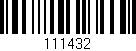 Código de barras (EAN, GTIN, SKU, ISBN): '111432'