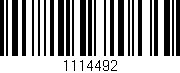 Código de barras (EAN, GTIN, SKU, ISBN): '1114492'