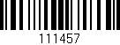 Código de barras (EAN, GTIN, SKU, ISBN): '111457'
