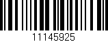 Código de barras (EAN, GTIN, SKU, ISBN): '11145925'