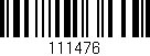 Código de barras (EAN, GTIN, SKU, ISBN): '111476'