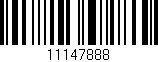 Código de barras (EAN, GTIN, SKU, ISBN): '11147888'