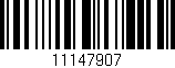 Código de barras (EAN, GTIN, SKU, ISBN): '11147907'