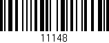 Código de barras (EAN, GTIN, SKU, ISBN): '11148'