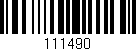 Código de barras (EAN, GTIN, SKU, ISBN): '111490'