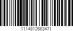 Código de barras (EAN, GTIN, SKU, ISBN): '1114912663471'