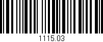 Código de barras (EAN, GTIN, SKU, ISBN): '1115.03'