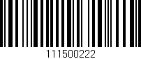 Código de barras (EAN, GTIN, SKU, ISBN): '111500222'