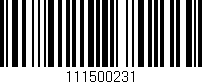Código de barras (EAN, GTIN, SKU, ISBN): '111500231'