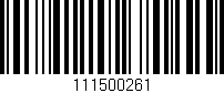 Código de barras (EAN, GTIN, SKU, ISBN): '111500261'