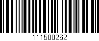 Código de barras (EAN, GTIN, SKU, ISBN): '111500262'