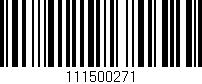 Código de barras (EAN, GTIN, SKU, ISBN): '111500271'