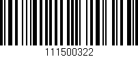 Código de barras (EAN, GTIN, SKU, ISBN): '111500322'